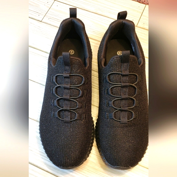 Sport by Skechers black memory foam athletic shoes women's size 7 - Picture 2 of 11